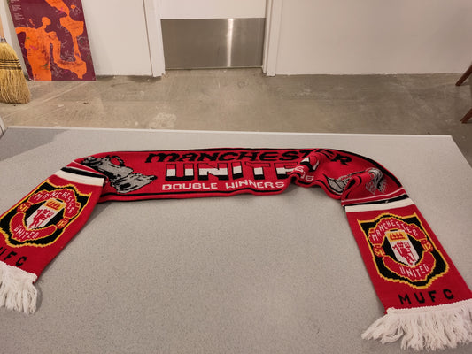 Manchester United scarf v6 Double Champions 1995-96