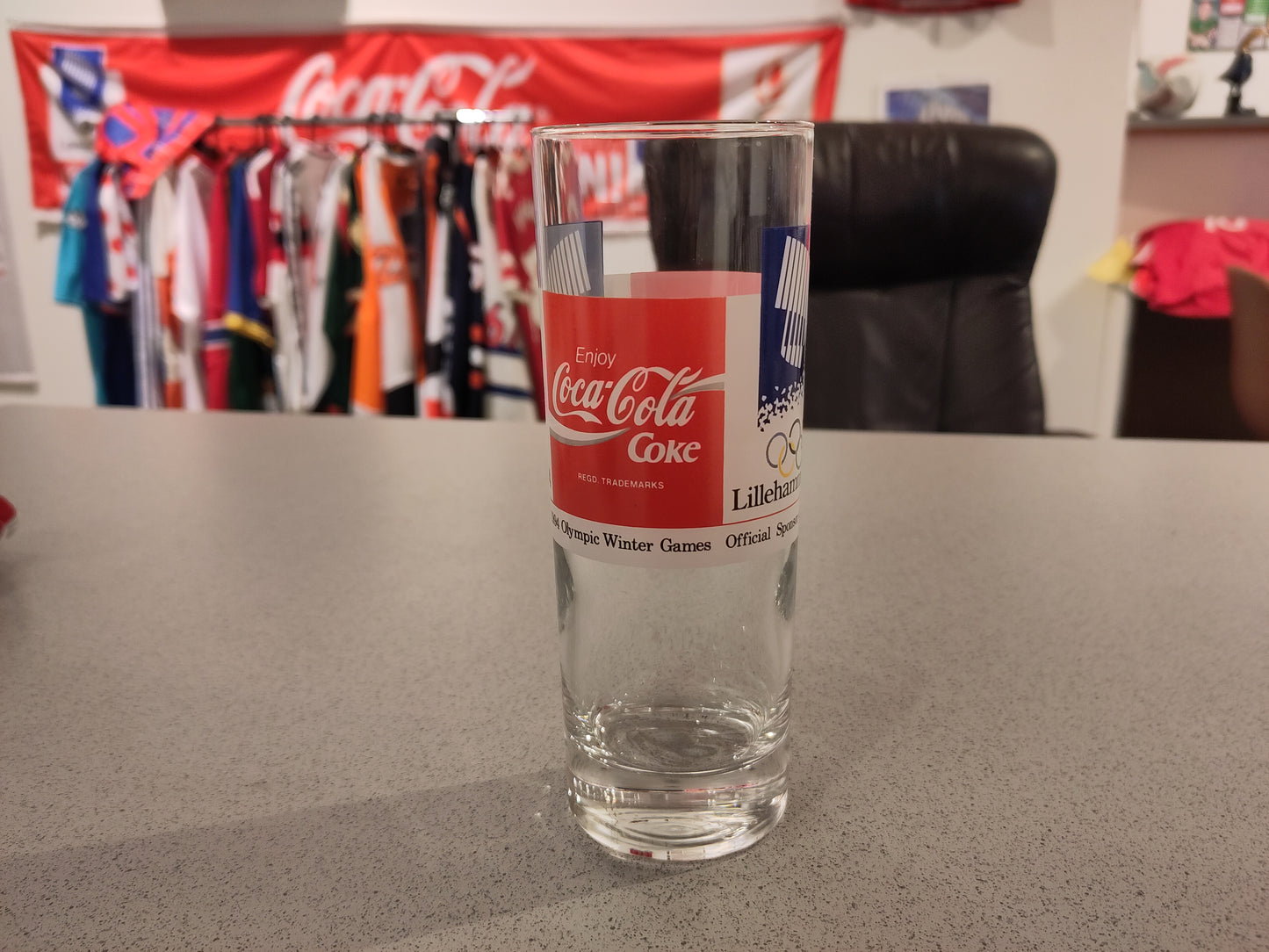 OL 1994 Lillehammer glass Coca-Cola (Enjoy Coca-Cola)