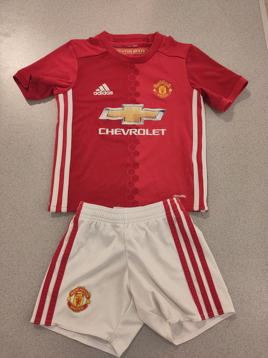 Manchester United shirt 2016-17 home kids w/ shorts
