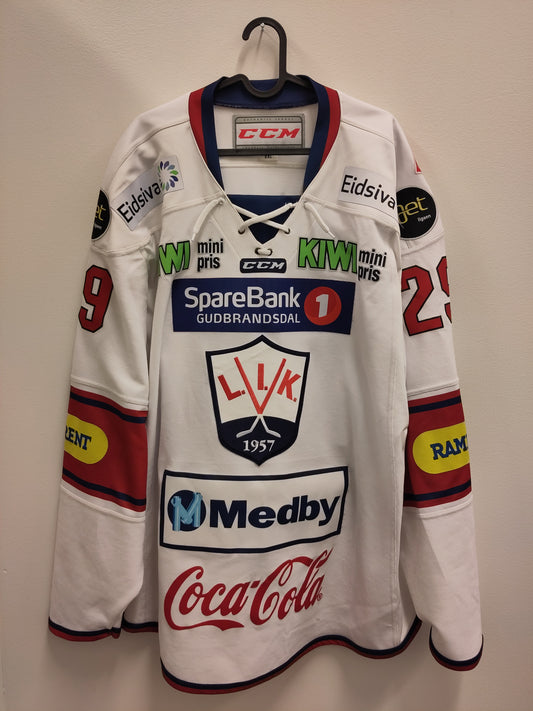 Lillehammer Ice Hockey jersey 2018-19 away athlete used/match used Fosse