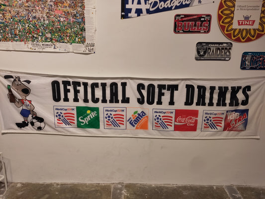 VM 1994 USA Official Soft Drinks banner Coca-Cola