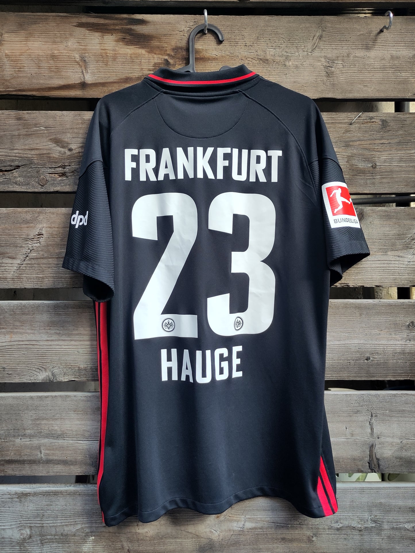 Eintracht Frankfurt drakt 2021-22 hjemme utøverbrukt/kampbrukt Hauge