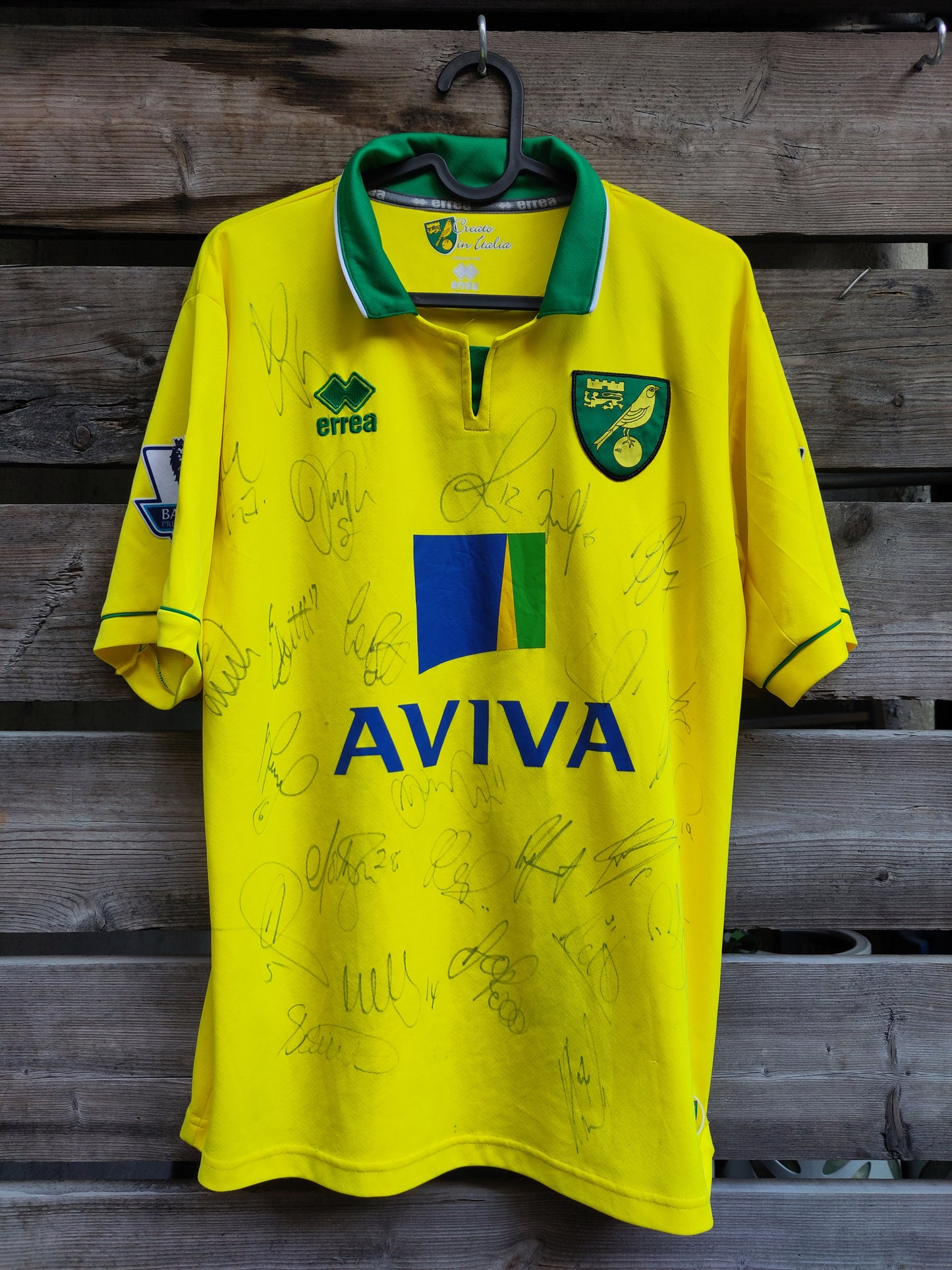 Norwich drakt 2012-13 hjemme utøverbrukt/kampbrukt Tettey signert