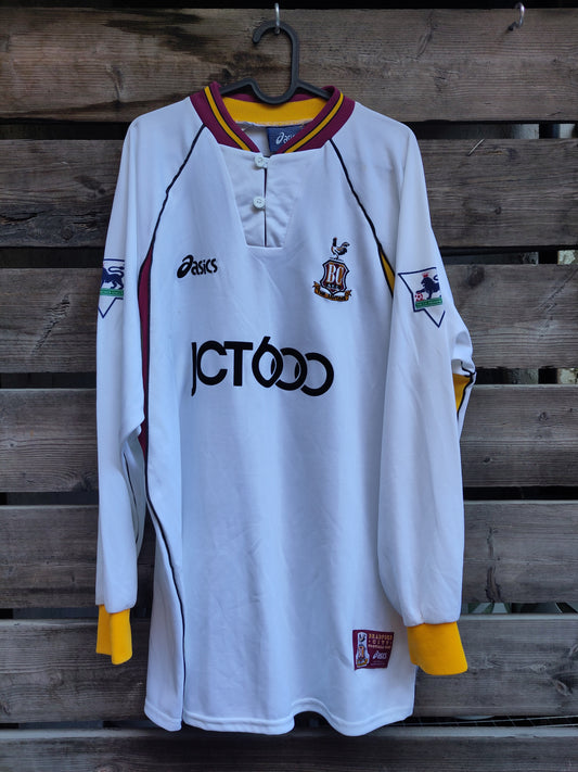 Bradford City drakt 1999-01 borte Collymore utøverbrukt/kampbrukt