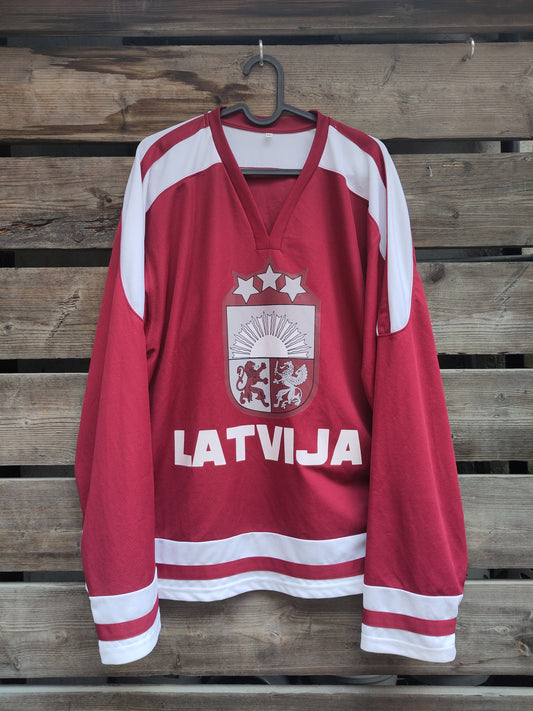 Latvia hockey drakt