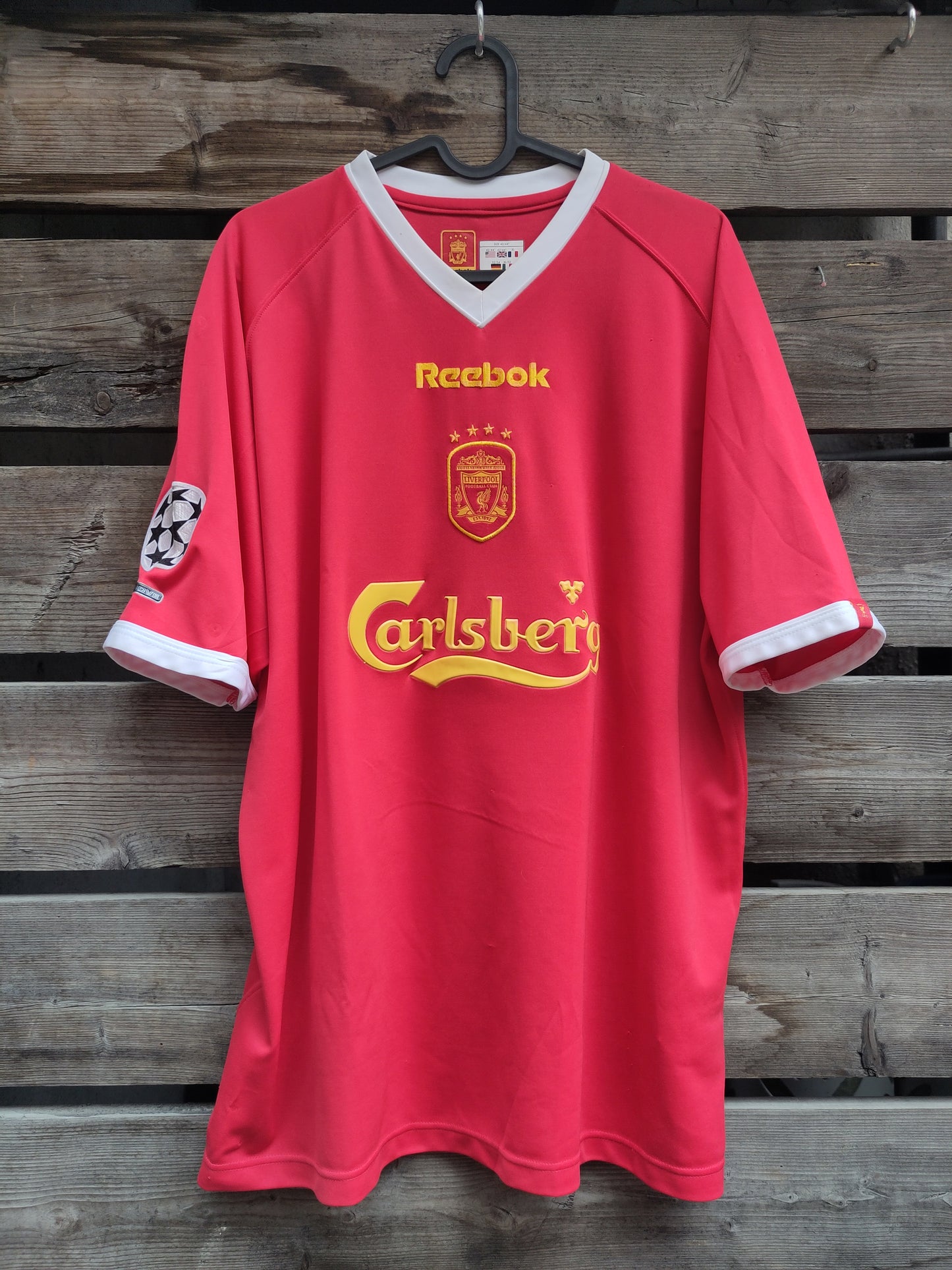 Liverpool drakt 2001-02 hjemme CL-drakt