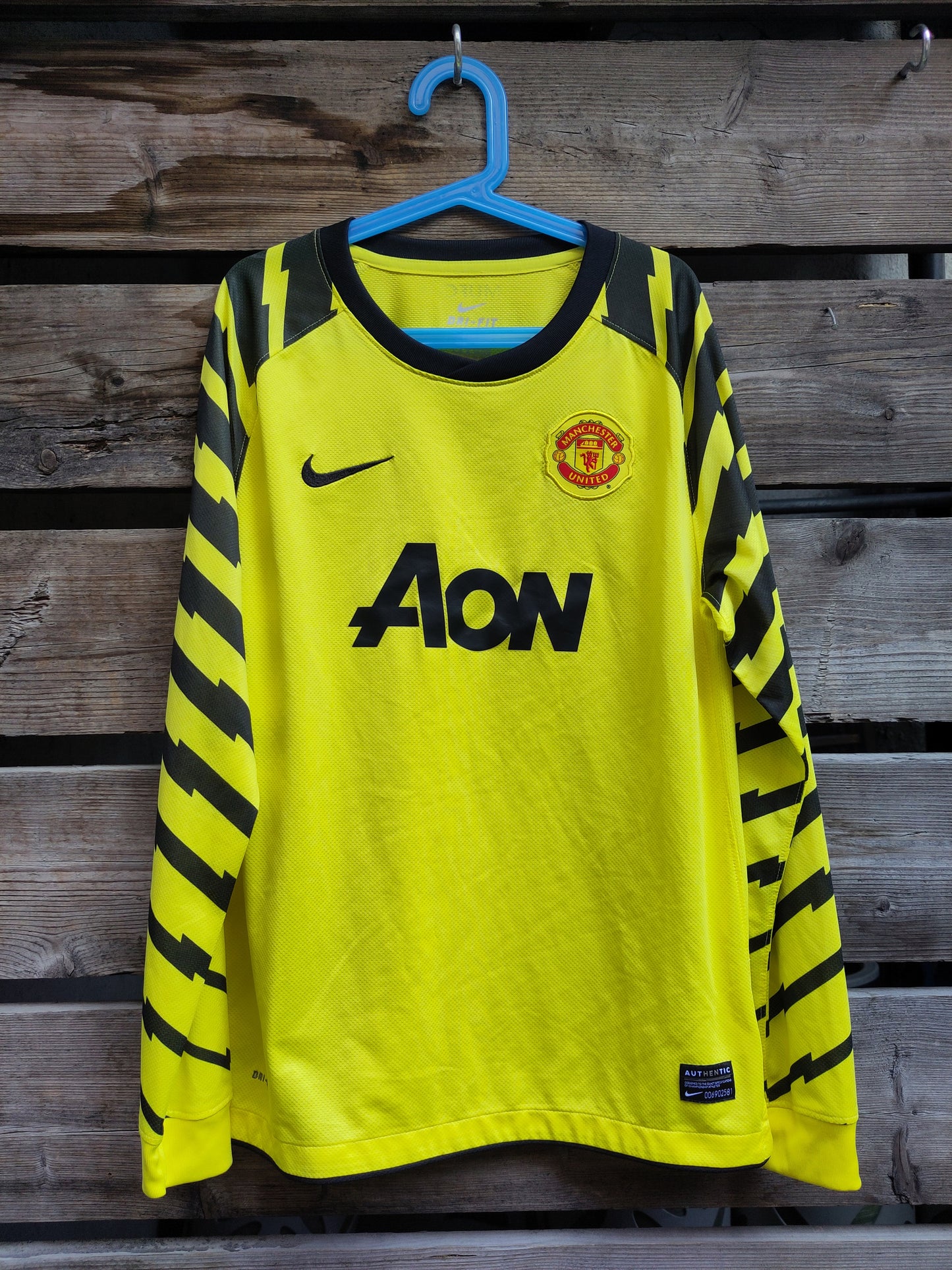 Manchester United drakt 2010-11 keeper tredje ungdom