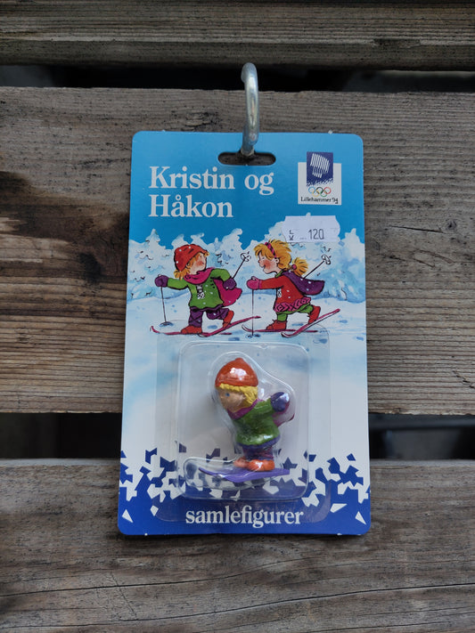 OL 1994 Lillehammer samlefigurer Kristin og Håkon v4