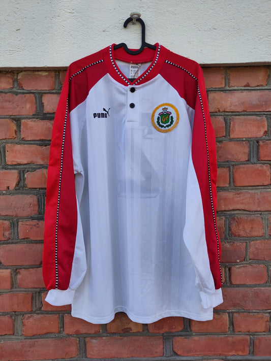 Til demensforskning + Barnekreftforeningen: Latvia MATCHWORN Laizāns shirt 1998 (Euro 2000 qualifier)