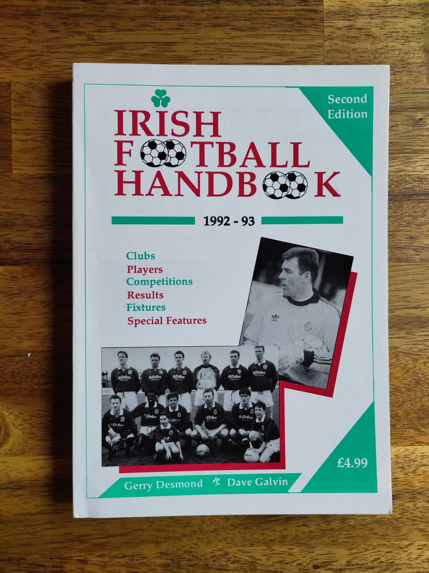 BOK: Irish Football Handbook 1992-93 (Desmond/Galvin)