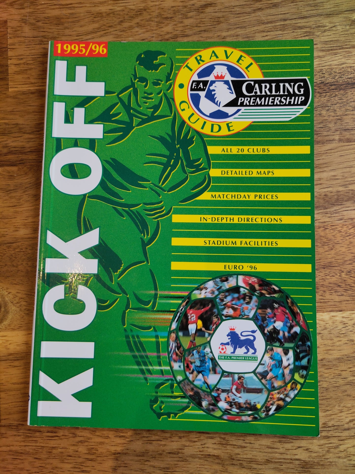 BOK: Kick Off 1995-96 - Premier League Travel Guide