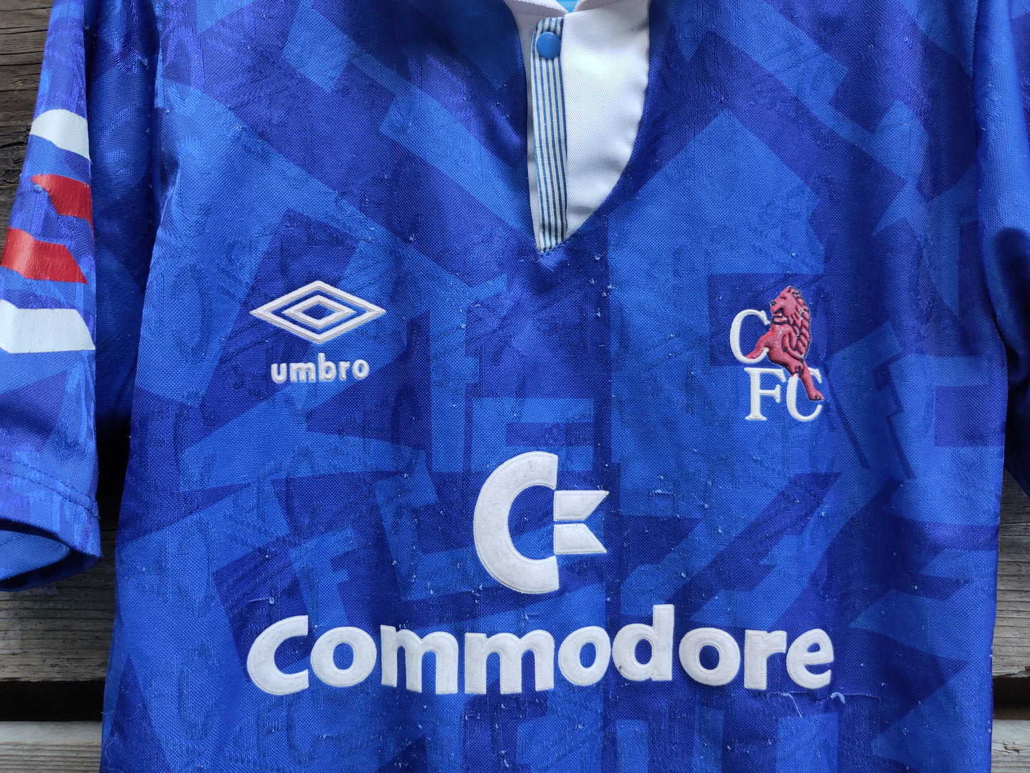 Chelsea drakt 1991-93 hjemme barn (slitt)