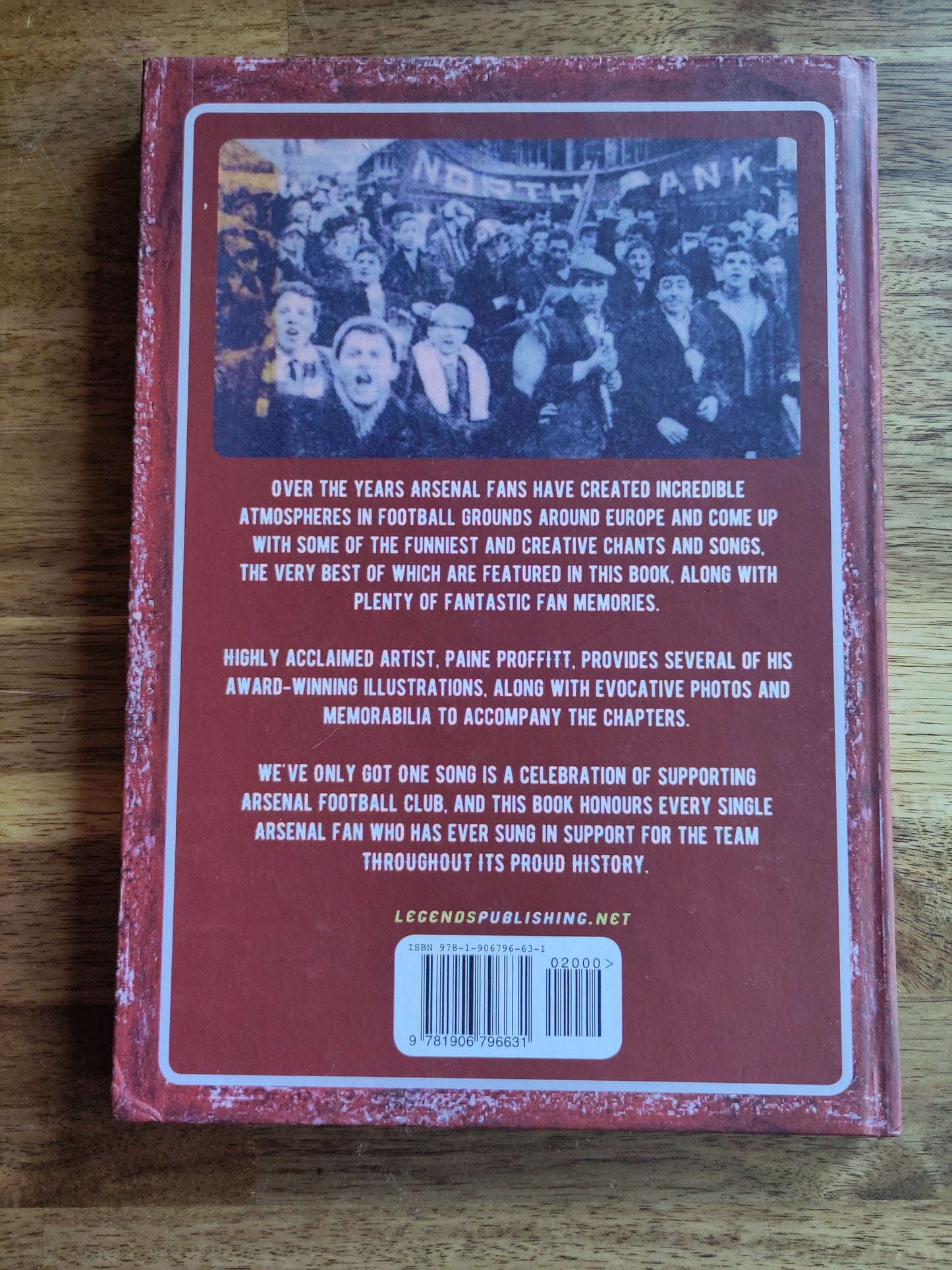 BOK: We've Got Only One Song - Arsenal Terrace Songs & Chants (Bazell/Andrews) signert