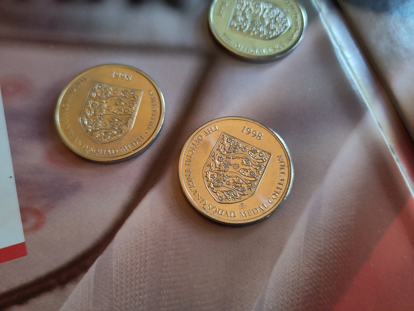 England - The Official England Squad Medal Collection 1998 (coin set)
