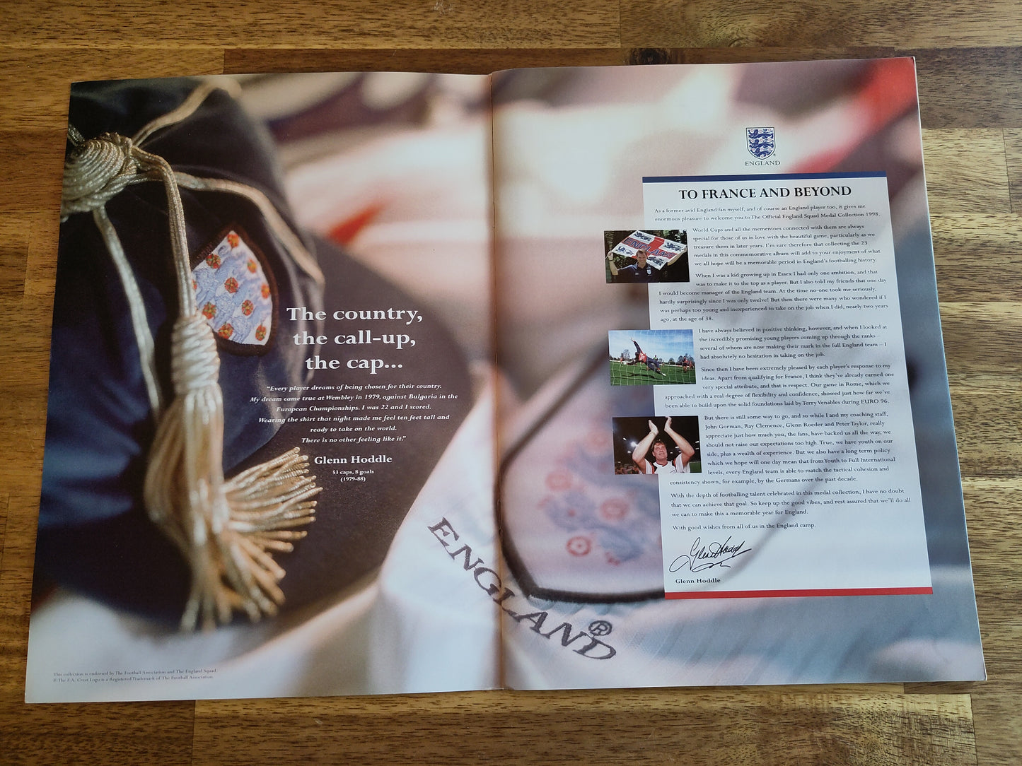 England - The Official England Squad Medal Collection 1998 (coin set)