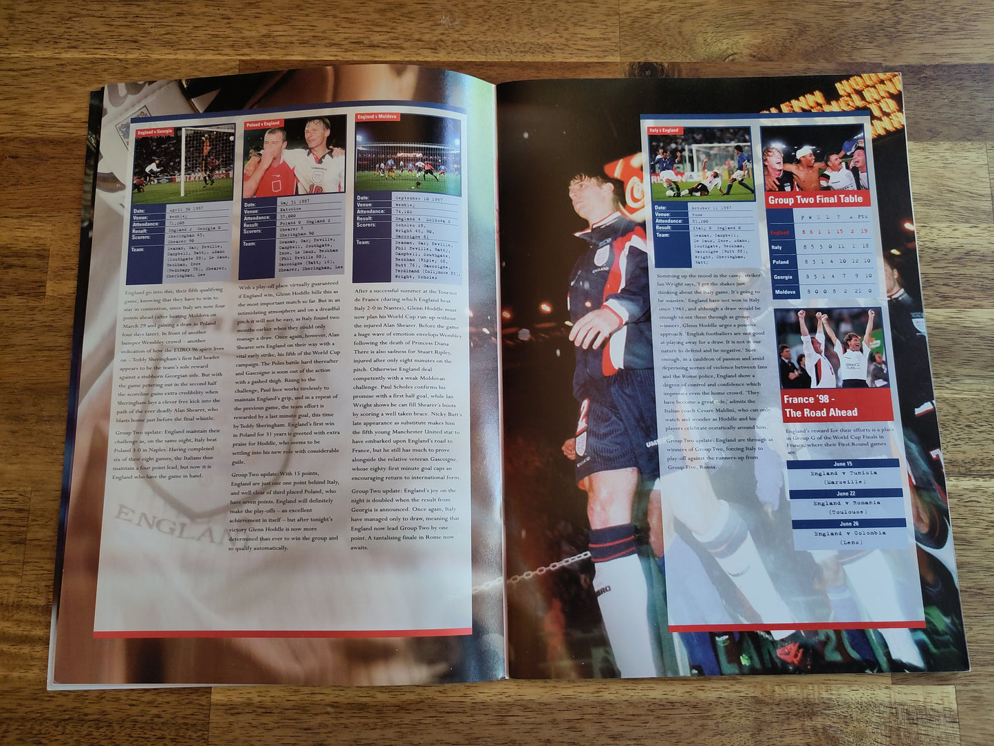 England - The Official England Squad Medal Collection 1998 (coin set)