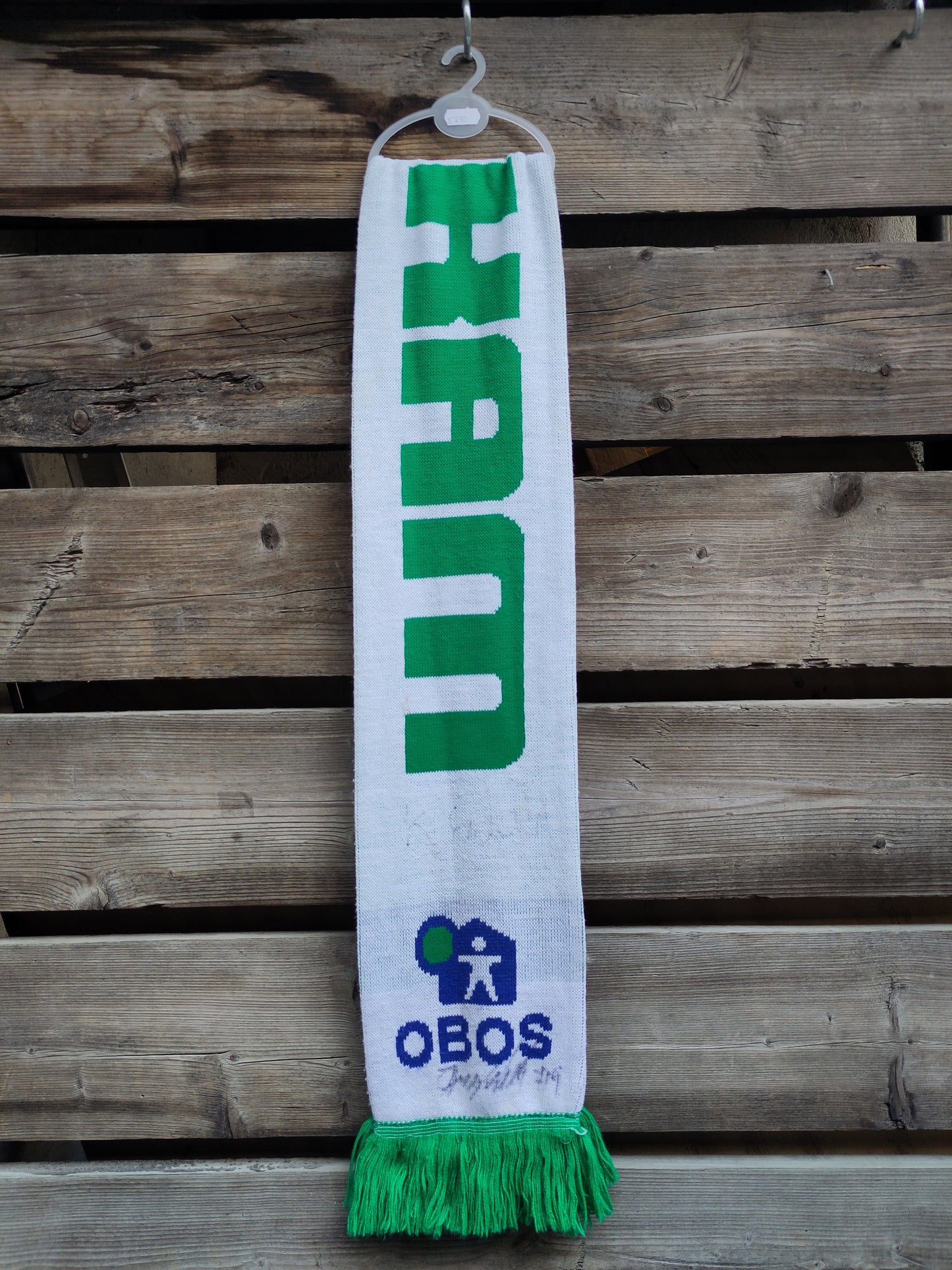 HamKam skjerf signert Eriksen/Enkerud