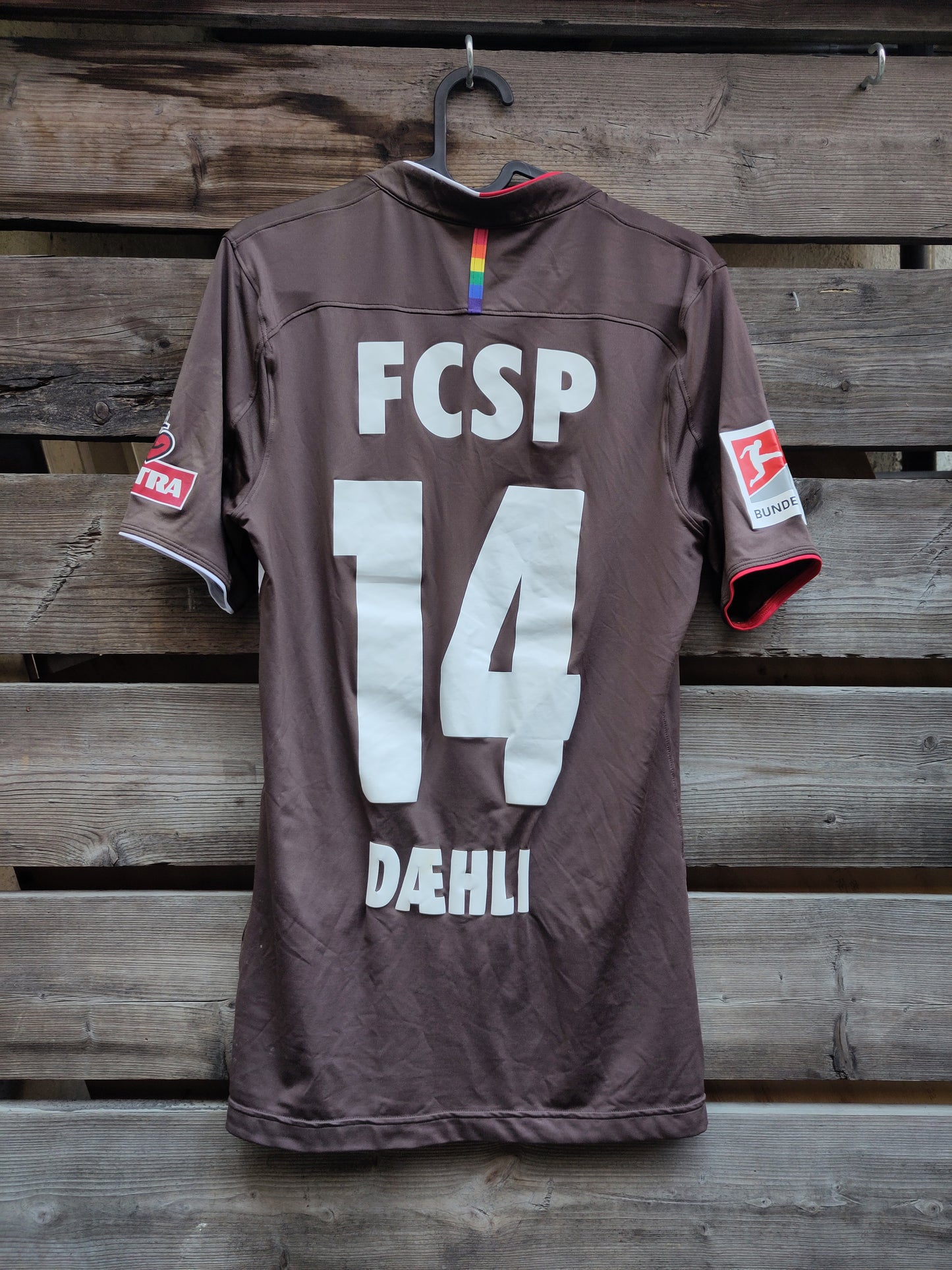 St. Pauli drakt 2018-19 hjemme utøverbrukt/kampbrukt Møller Dæhli