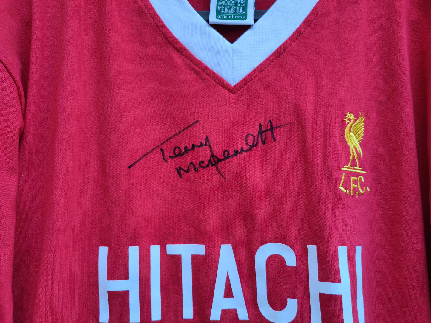 Liverpool drakt 1979-82 hjemme retro signert Terry McDermott