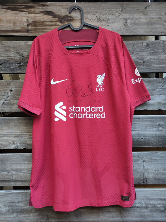 Liverpool drakt 2022-23 hjemme signert Phil Neal
