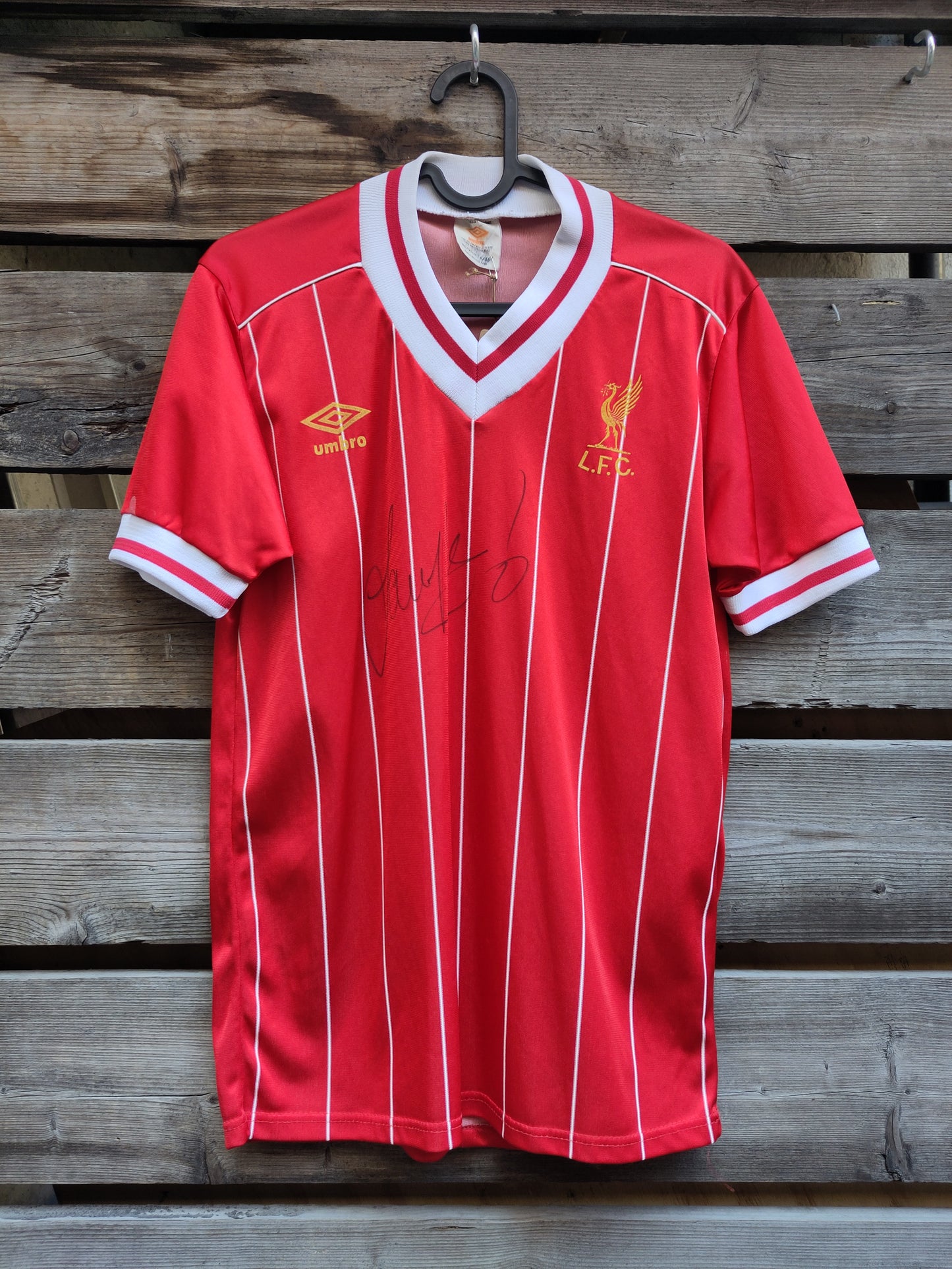 Liverpool drakt 1983-84 hjemme CL signert Sammy Lee