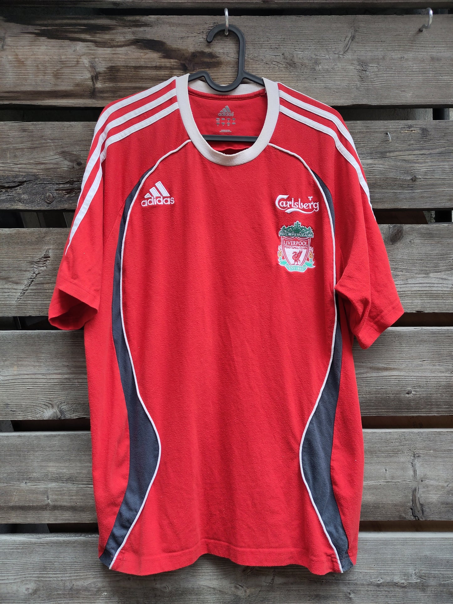 Liverpool t-skjorte Adidas 2007-08