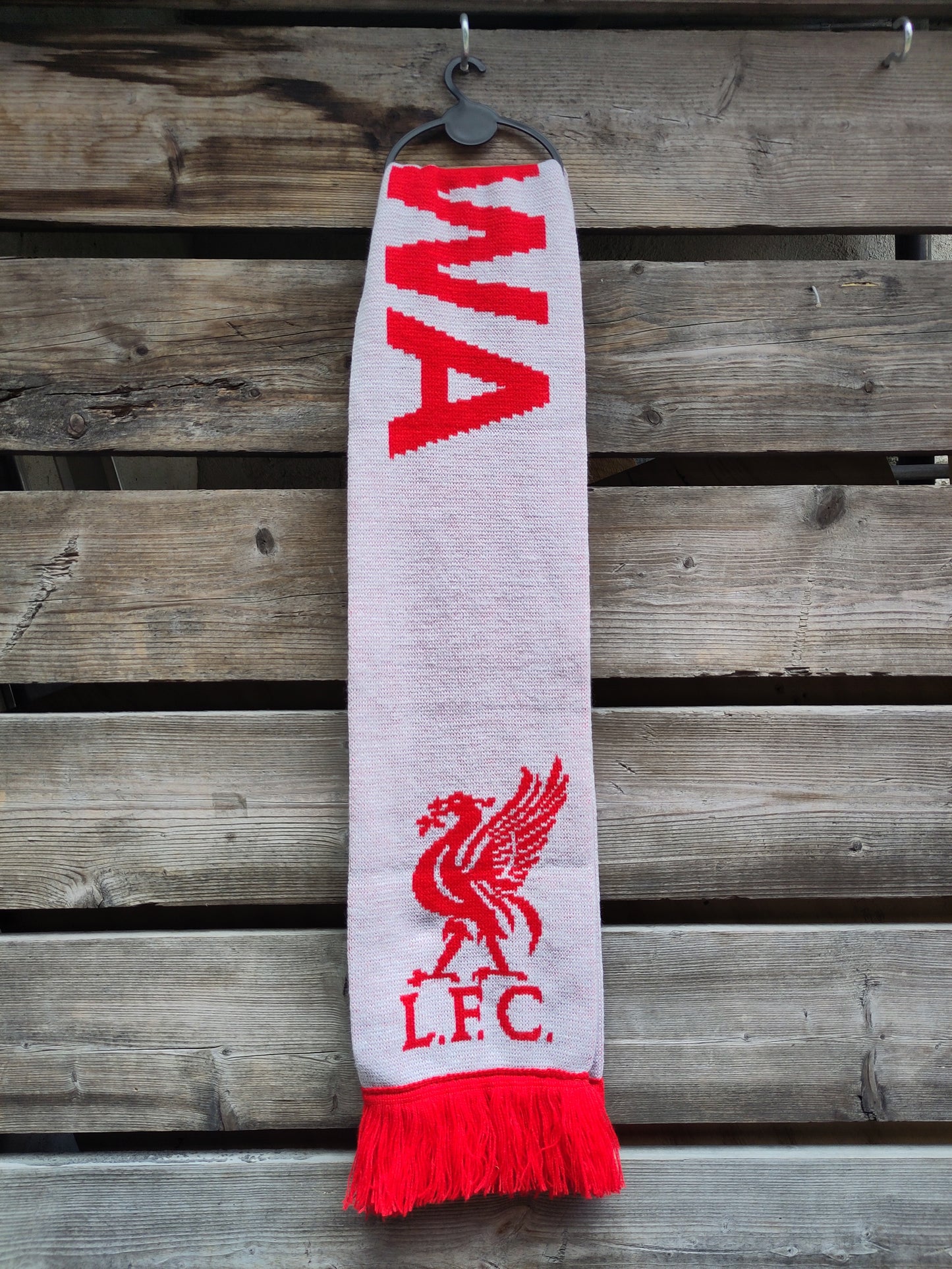 Liverpool skjerf grå/rød YNWA