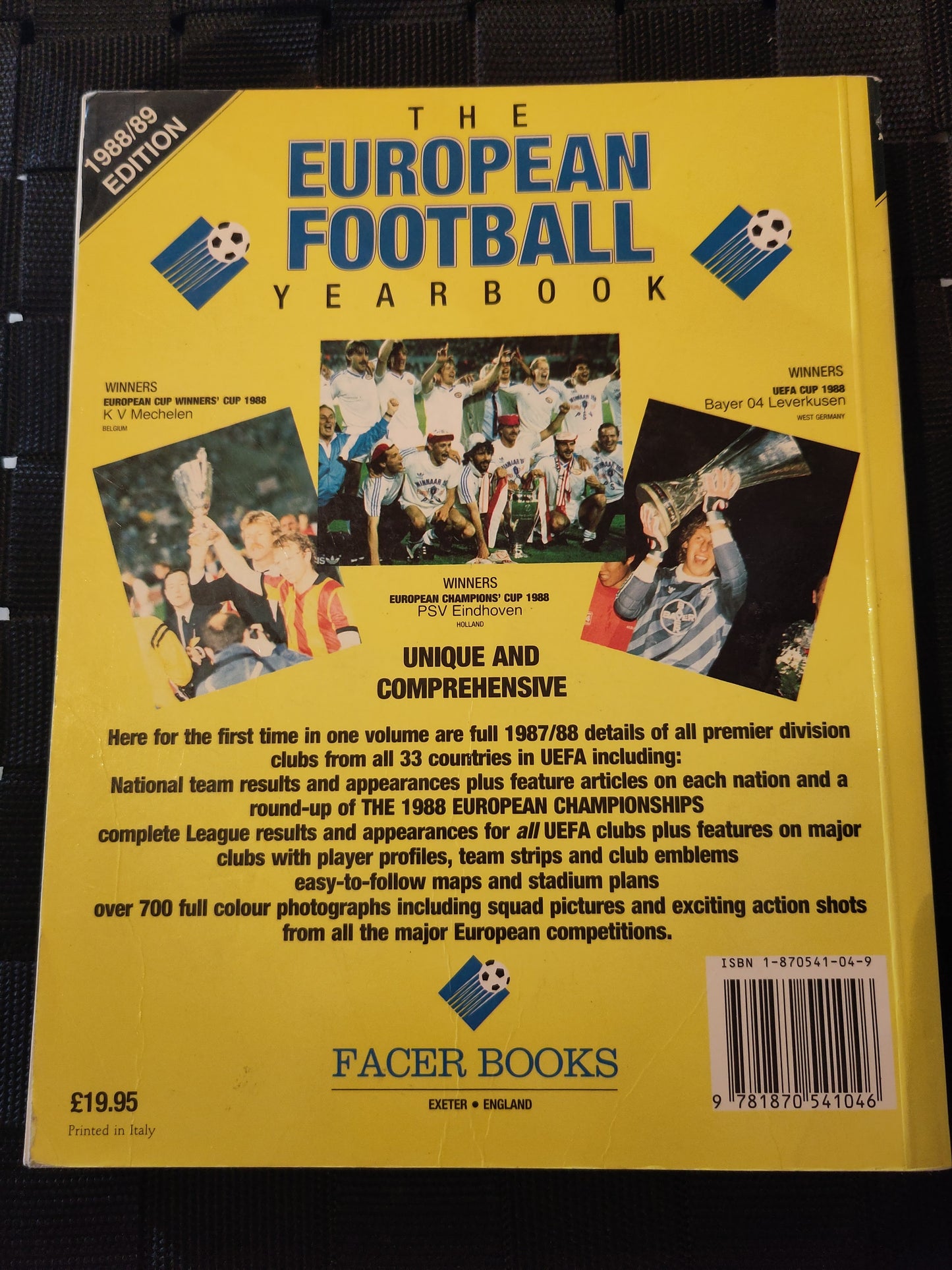 BOK: The European Football Yearbook 1988-89