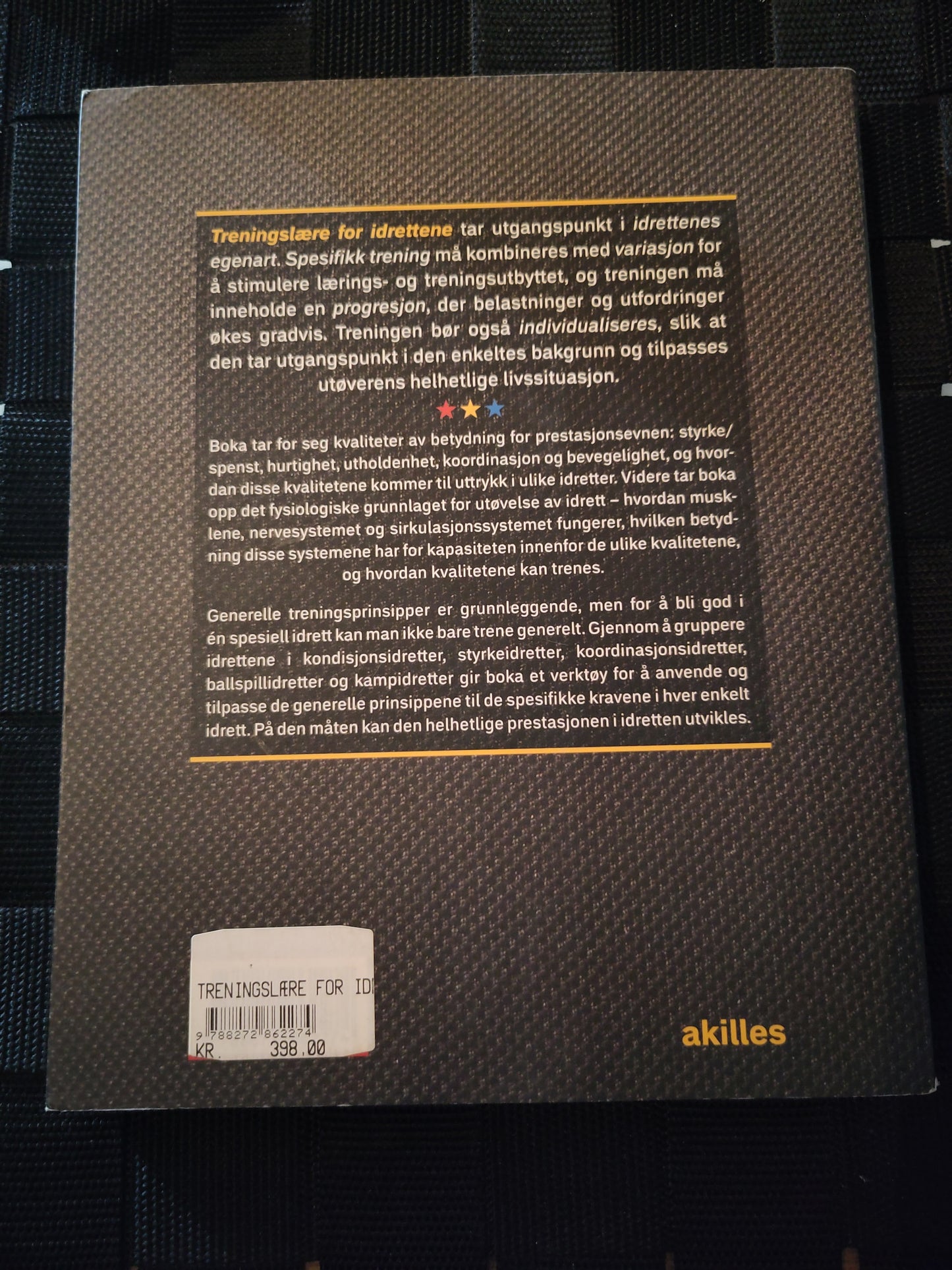 BOK: Treningslære for idrettene (Hallen/Ronglan)