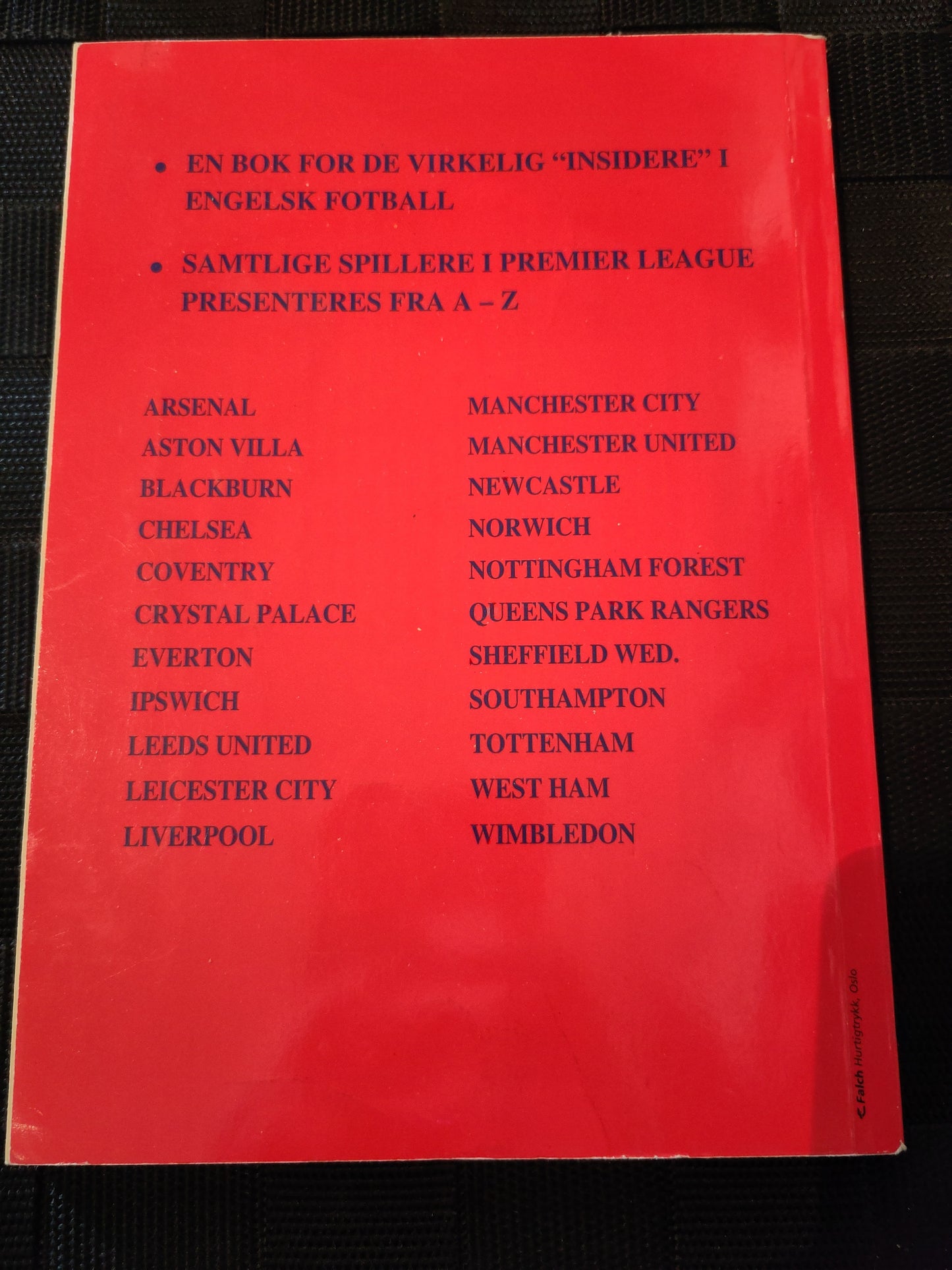 BOK: Hvem er hvem i Premier League 94/95 (Brevik)