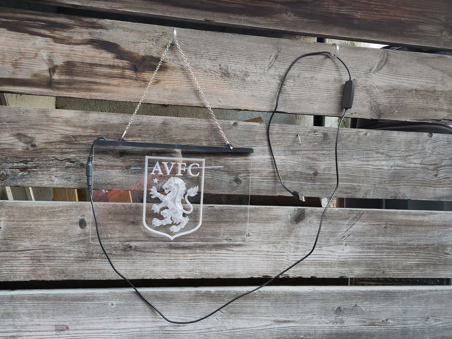Aston Villa lystavle/lampe