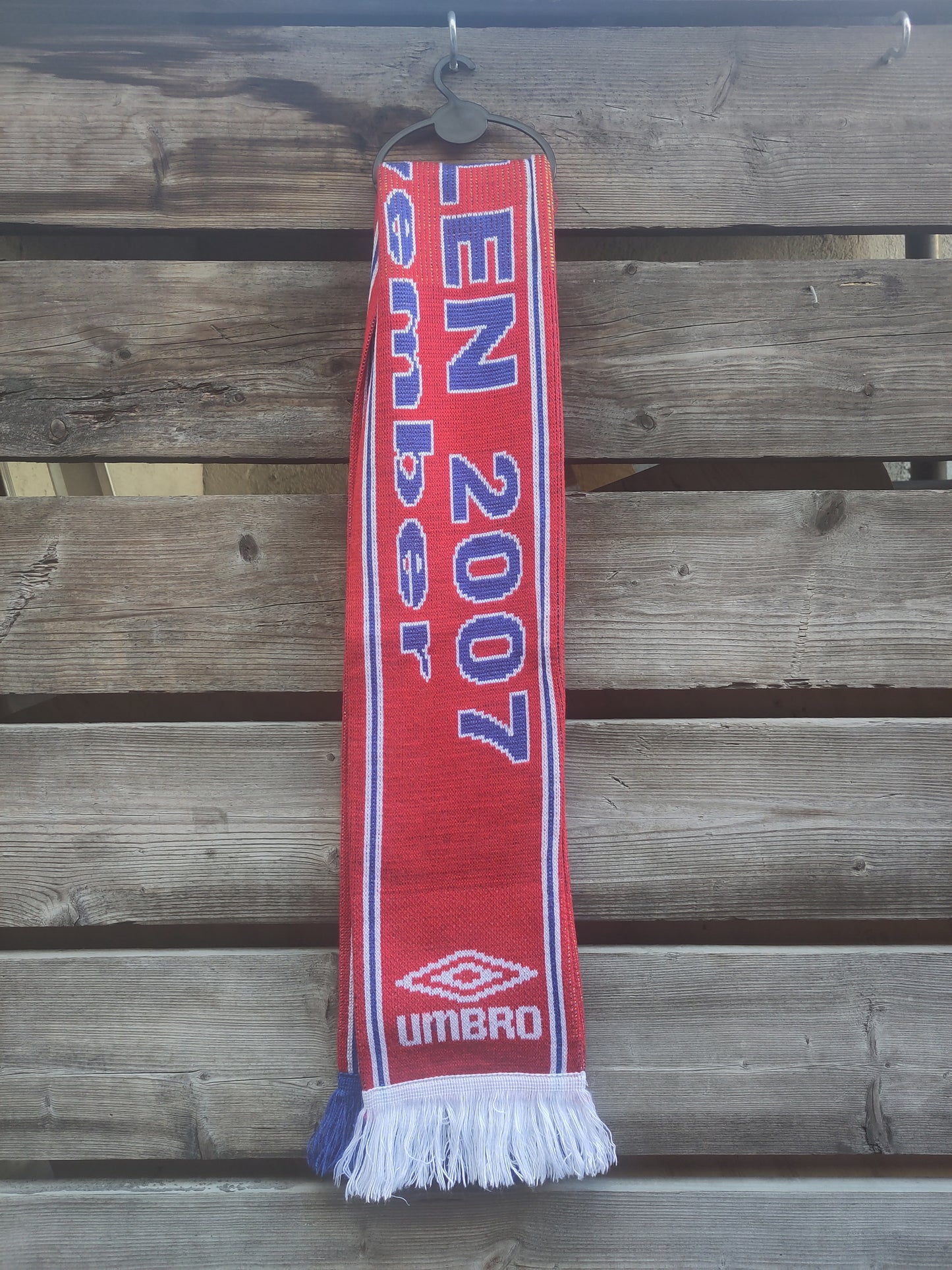 Lillestrøm skjerf half&half Haugesund cupfinalen 2007