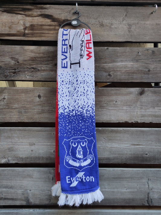 Everton skjerf half&half Wales