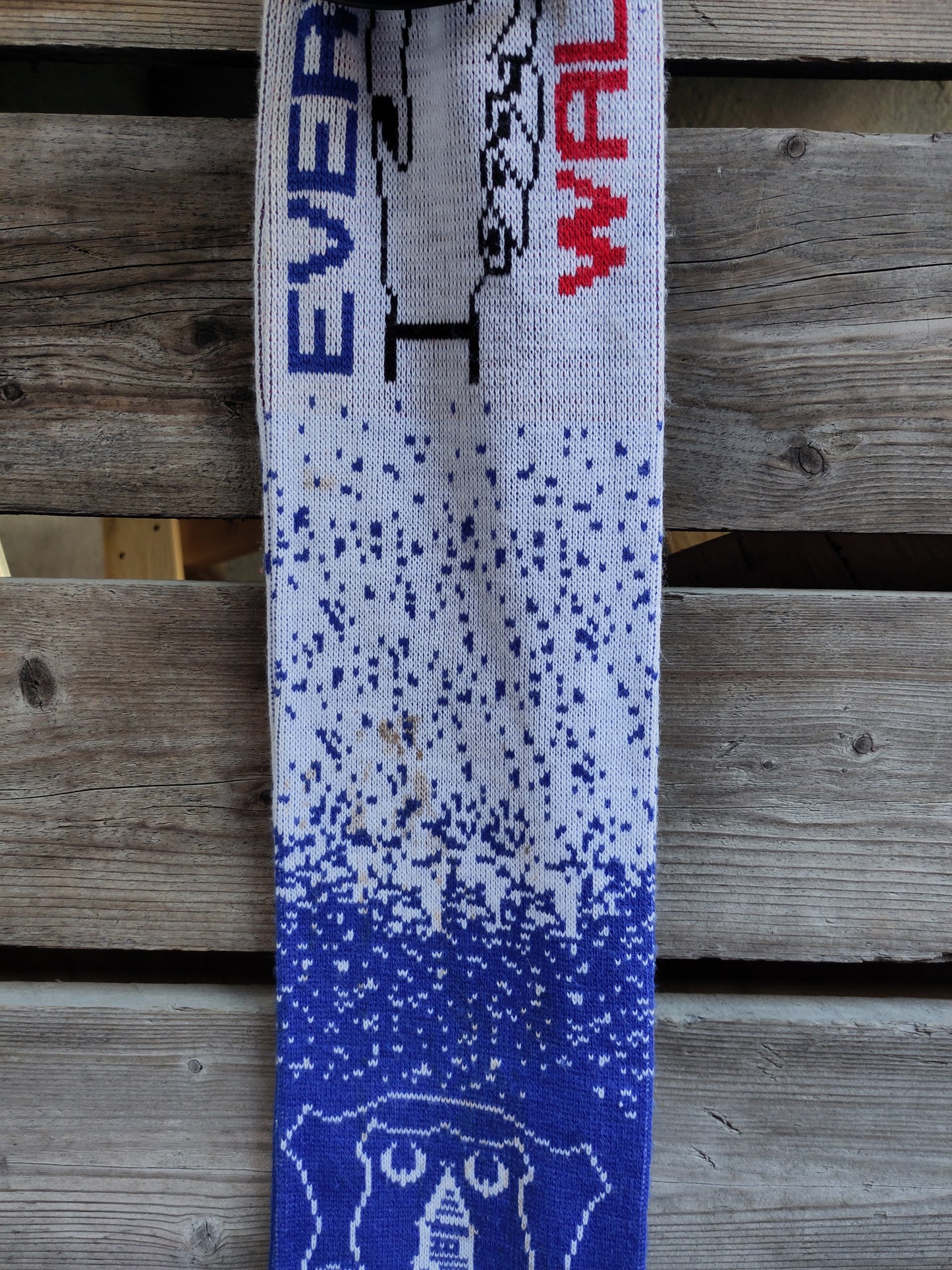 Everton skjerf half&half Wales