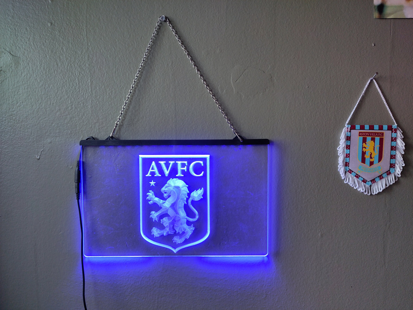 Aston Villa lystavle/lampe