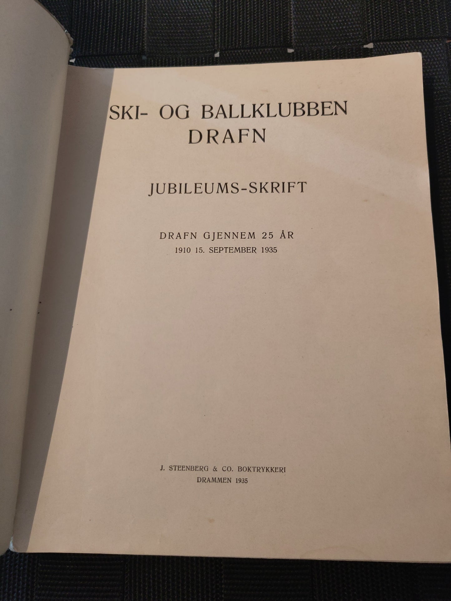 BOK: Drafn jubileumsbok 1910-1935