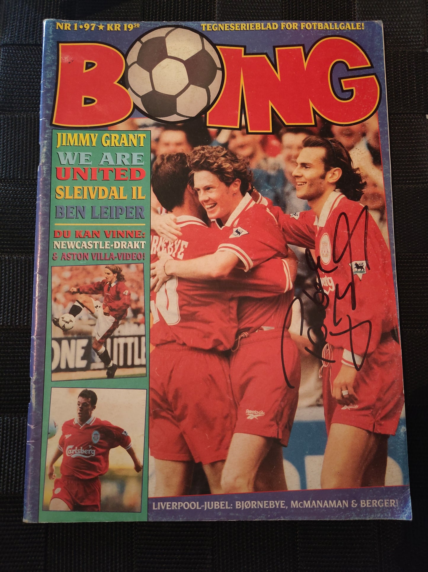 Boing 1/97 signert Patrik Berger