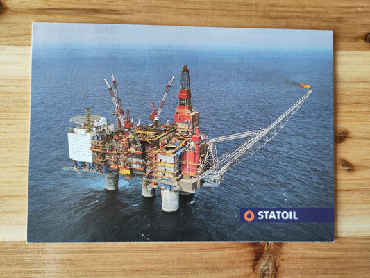 OL 1994 Lillehammer postkort Statoil Gullfaks C plattformen
