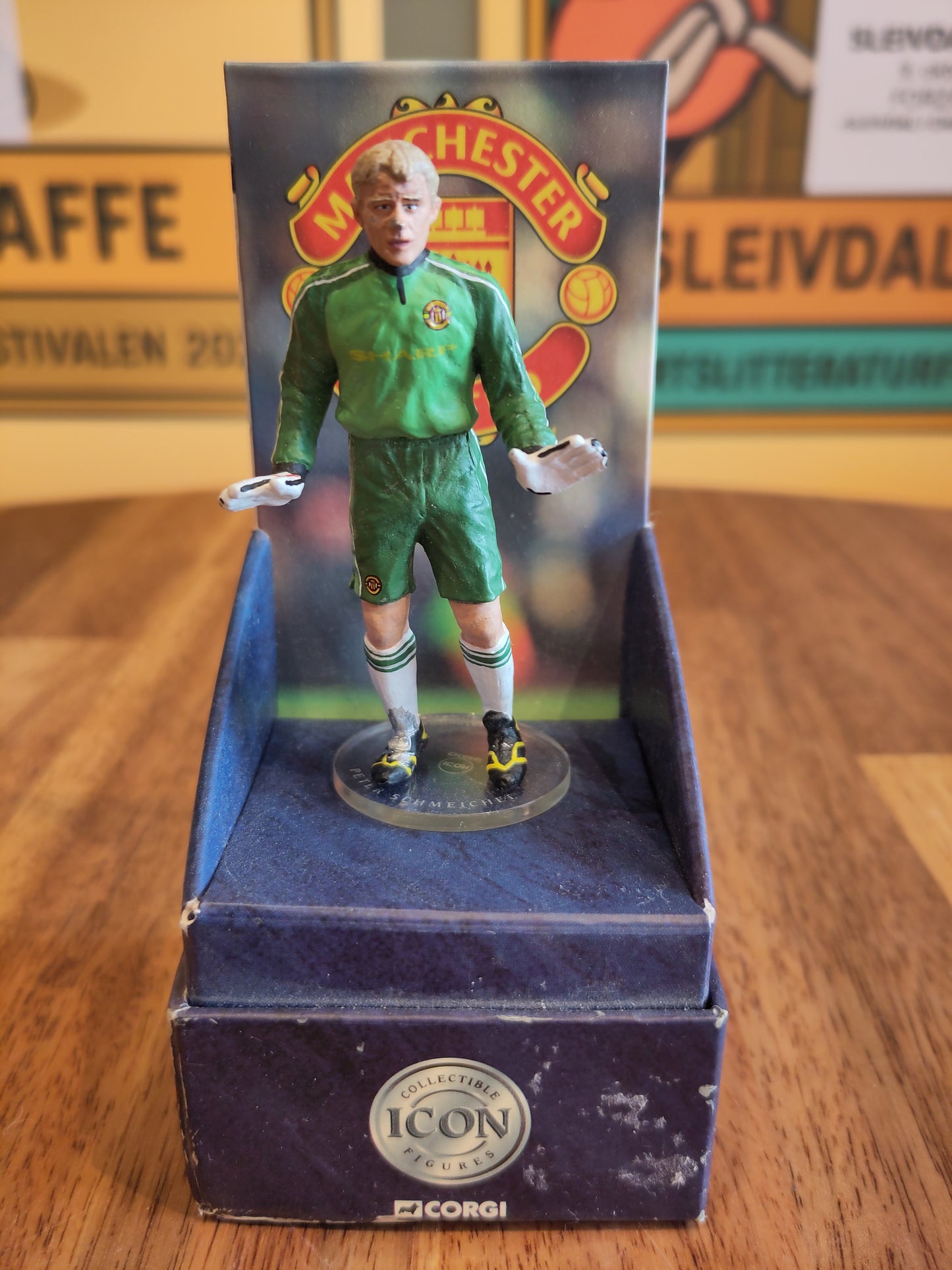 Manchester United figur tinn Peter Schmeichel Icon*