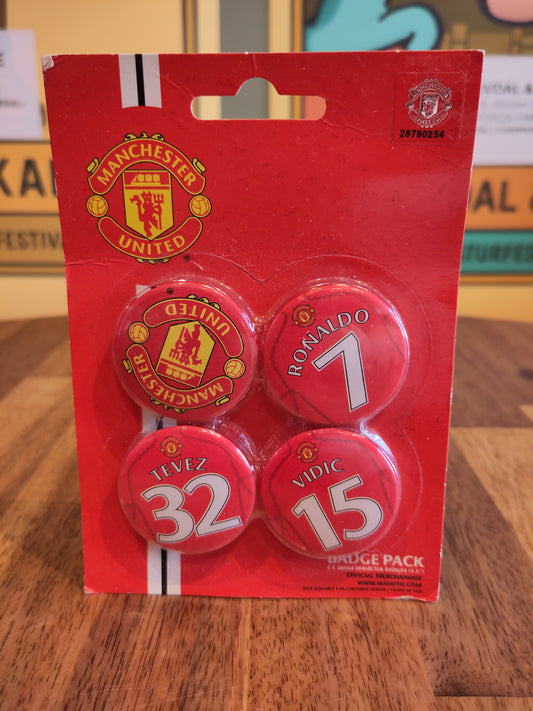 Manchester United buttons 4 pk*