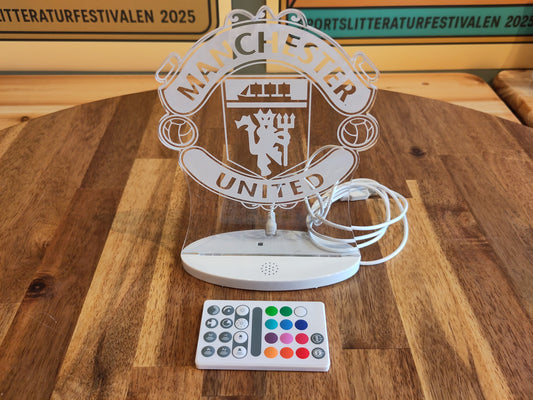Manchester United lampe m/ lydklipp*
