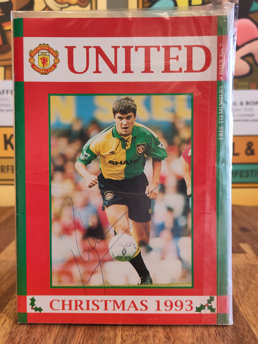 Manchester United medlemshefte julen 1993 signert Roy Keane*