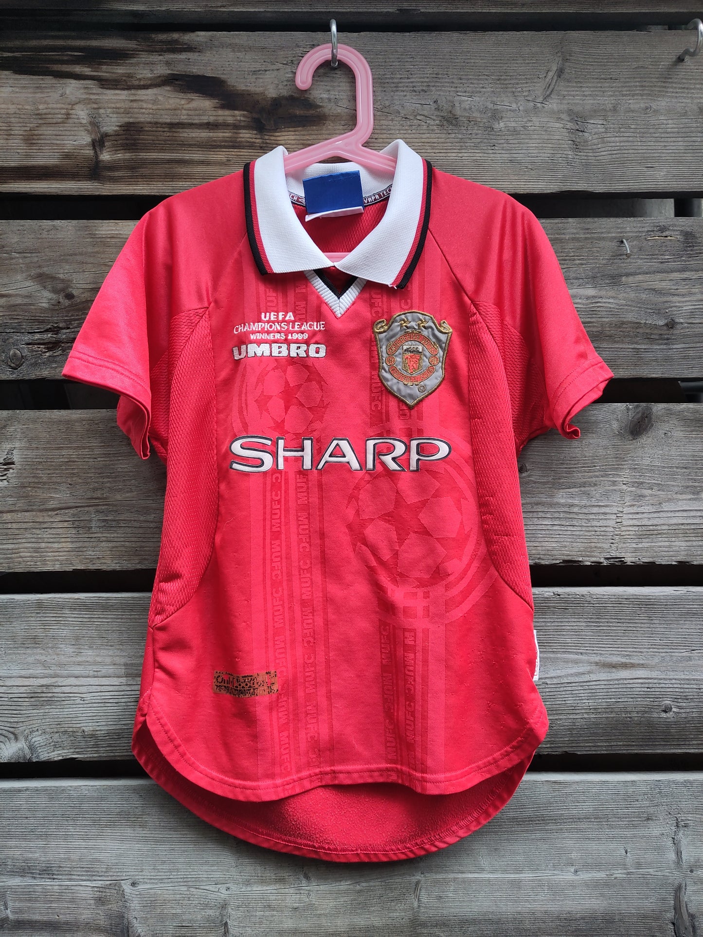 Manchester United drakt 1998-99 hjemme CL barn*