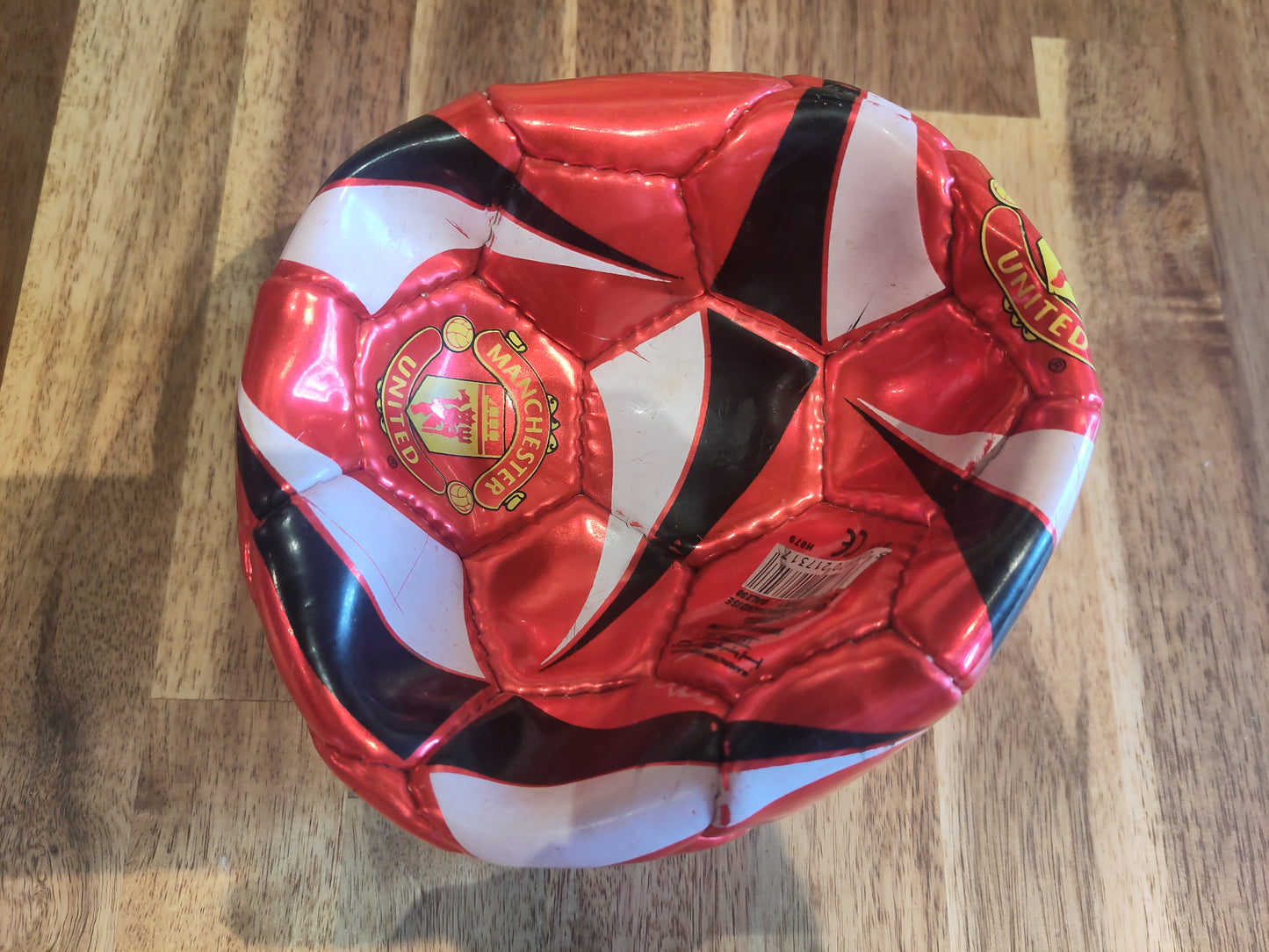 Manchester United ball liten rød/sort*