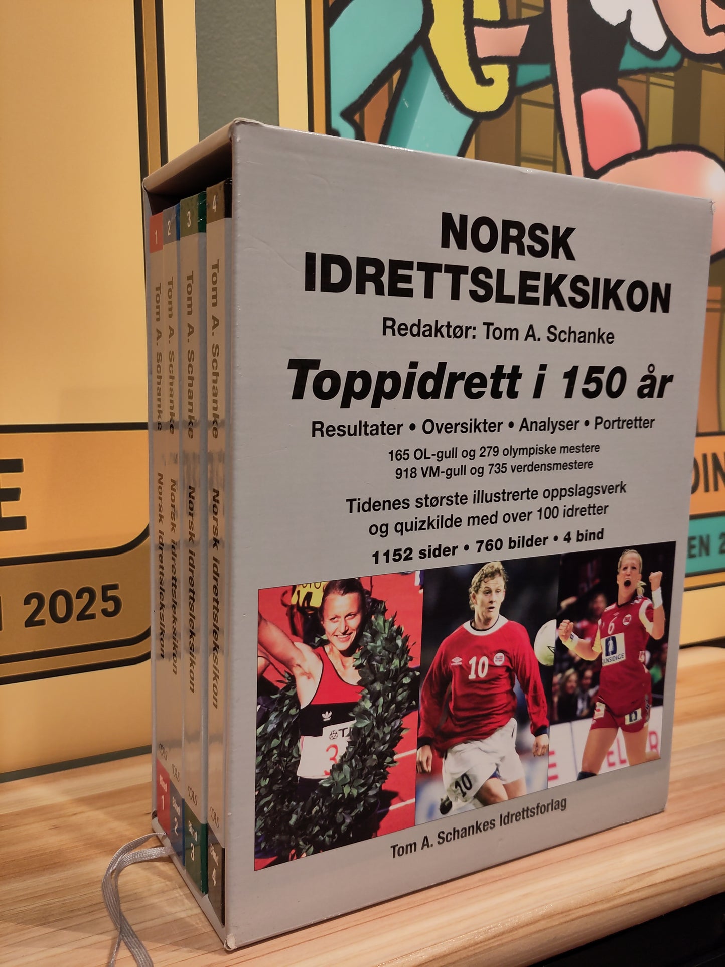 BOK: Norsk Idrettsleksikon - fire bind (Schanke)