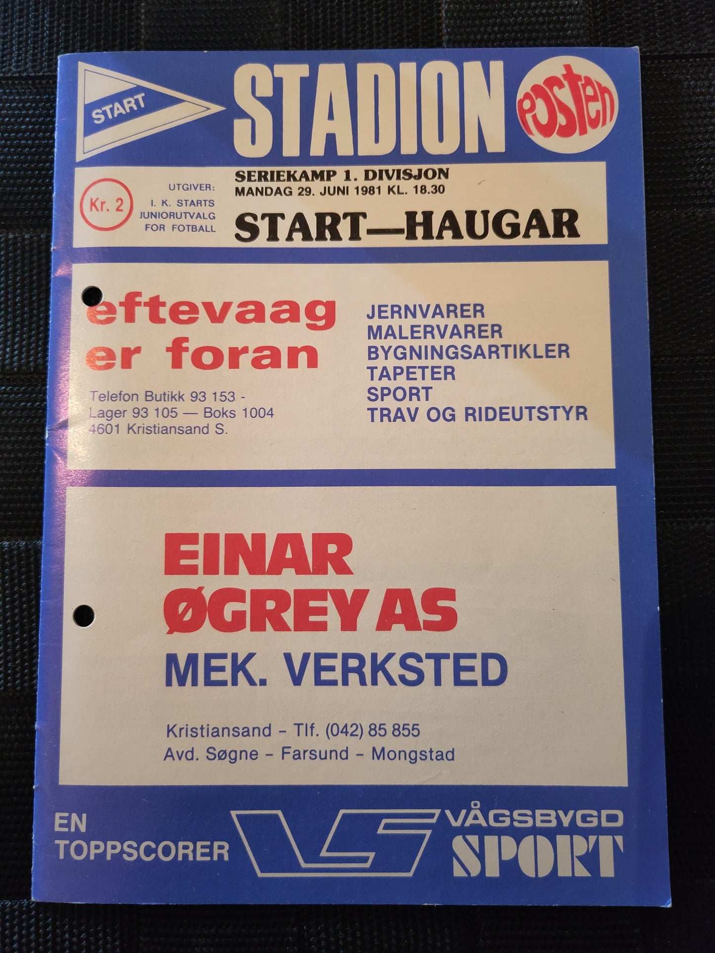 Kampprogram: Norsk fotball