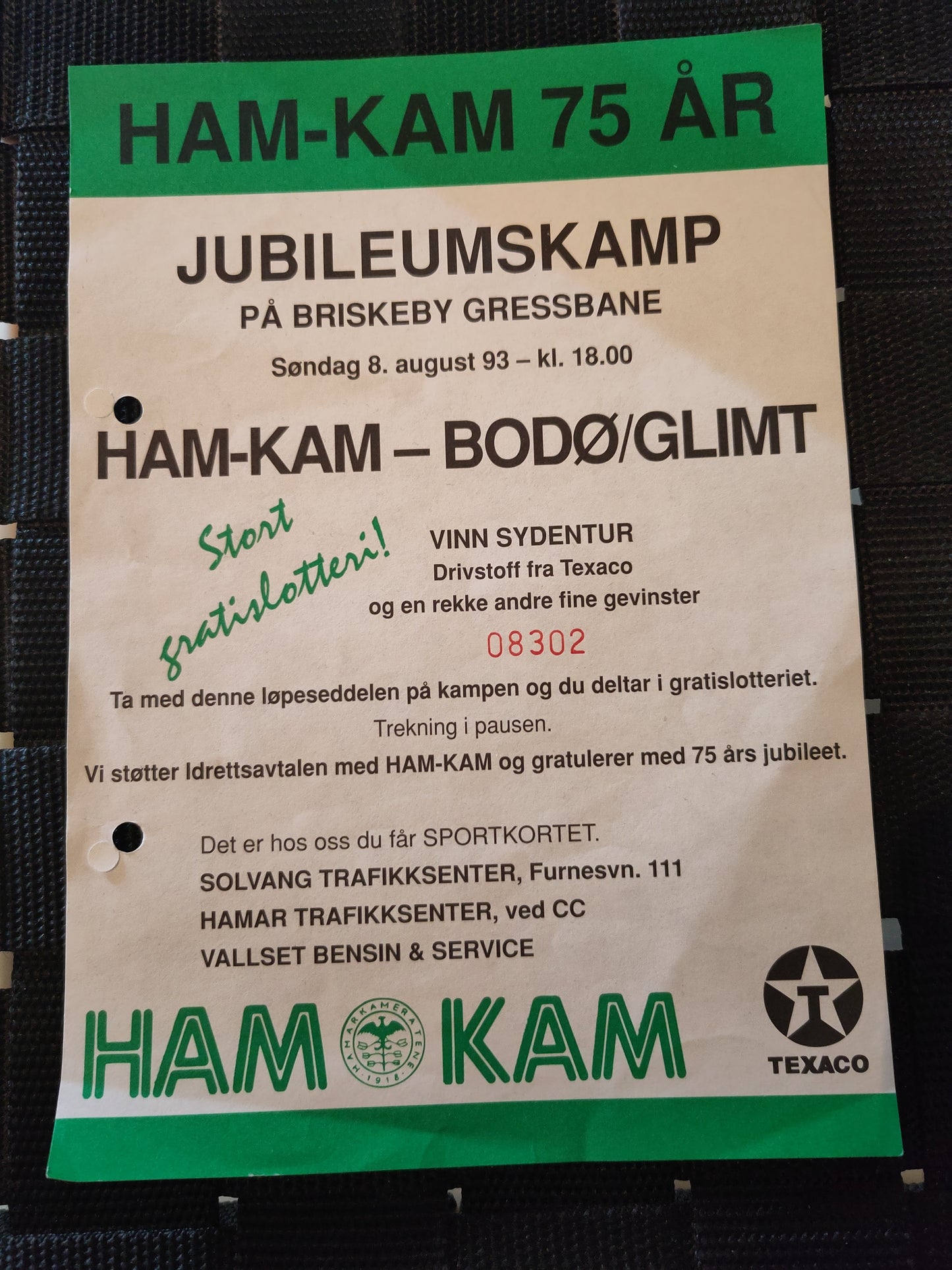 Kampprogram: Norsk fotball