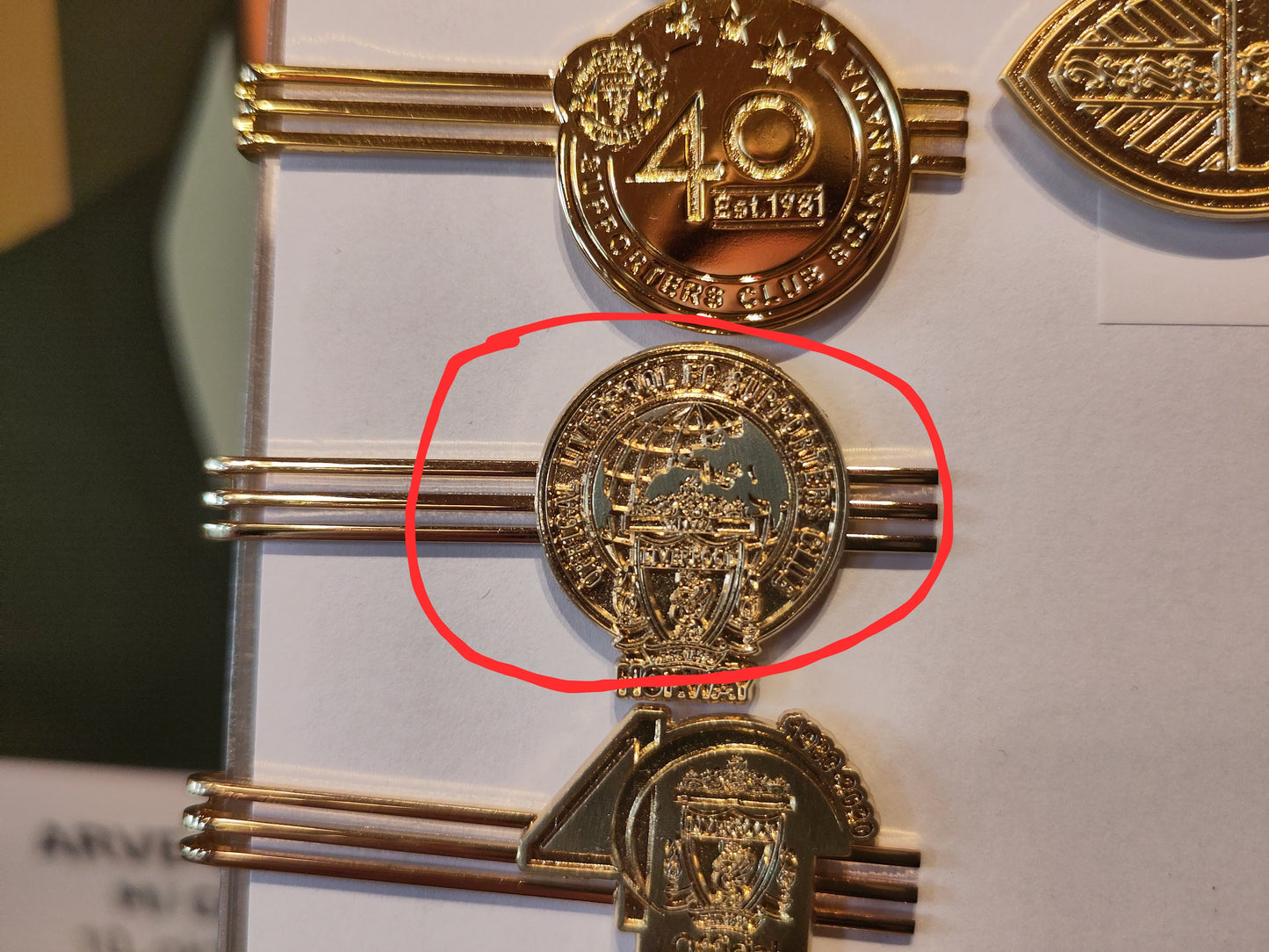 Slipsnåler (fotball diverse)*