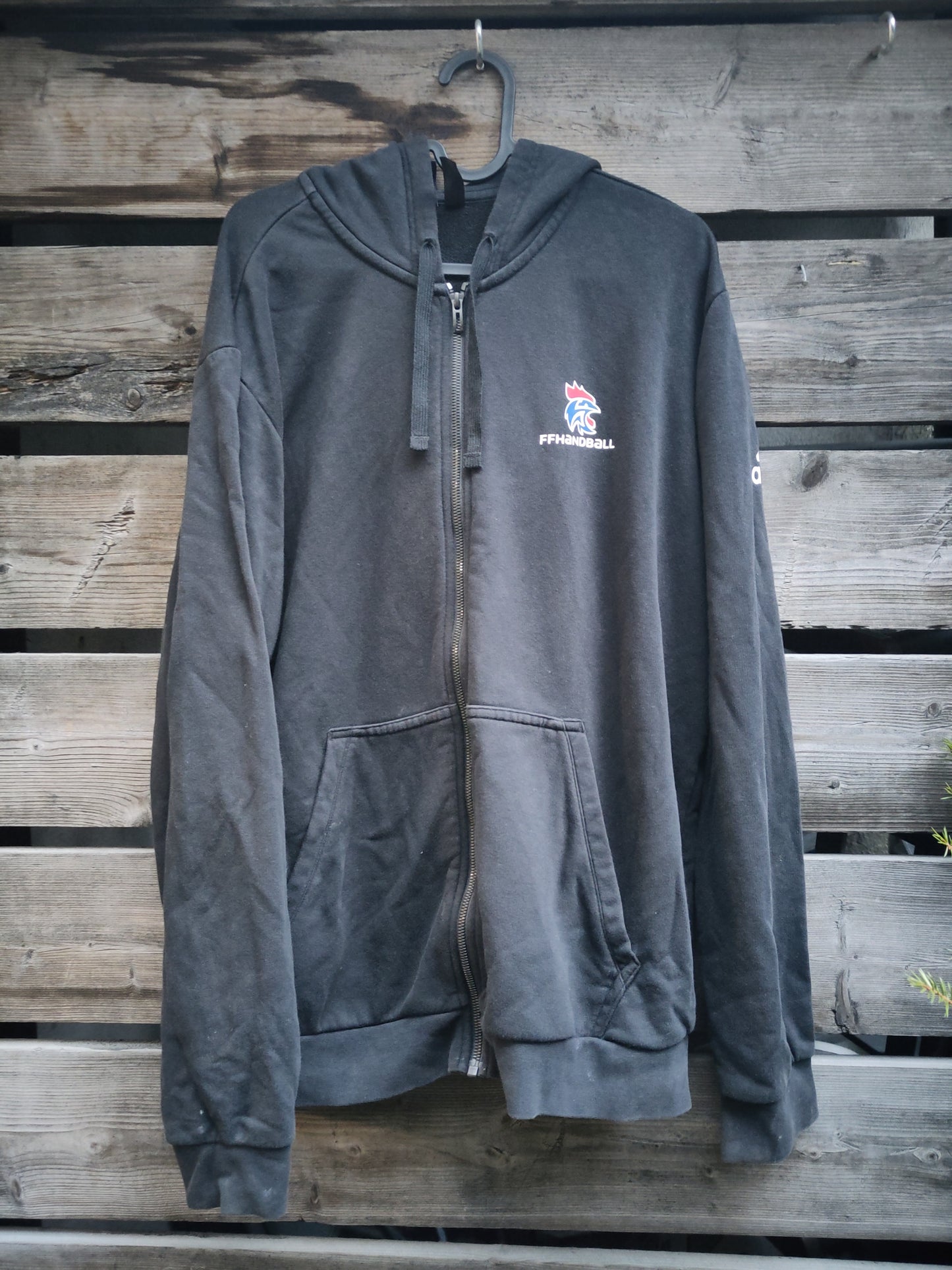 Frankrike Håndball hettejakke svart