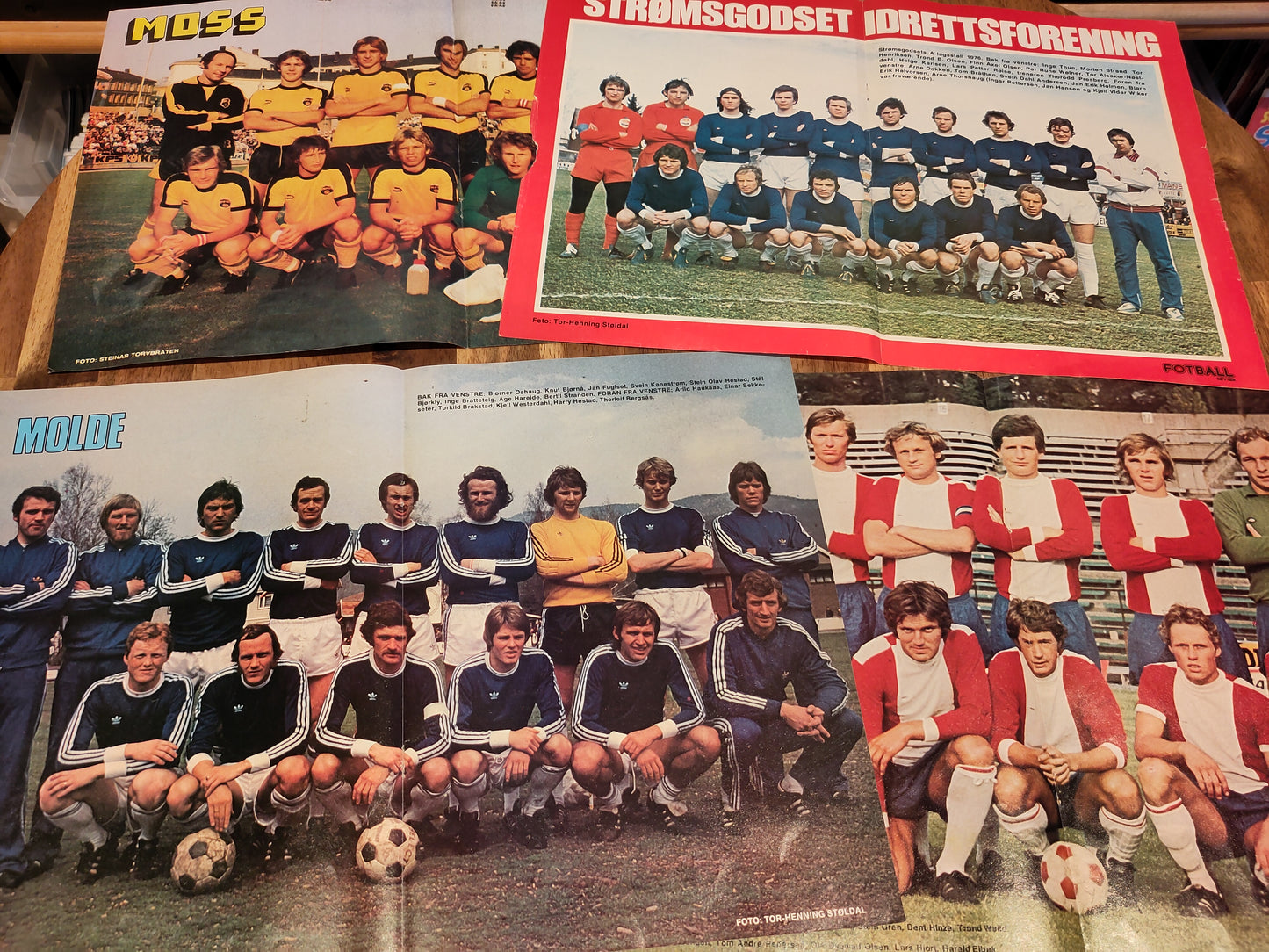 Plakater: Lagbilder norske lag 70-tall